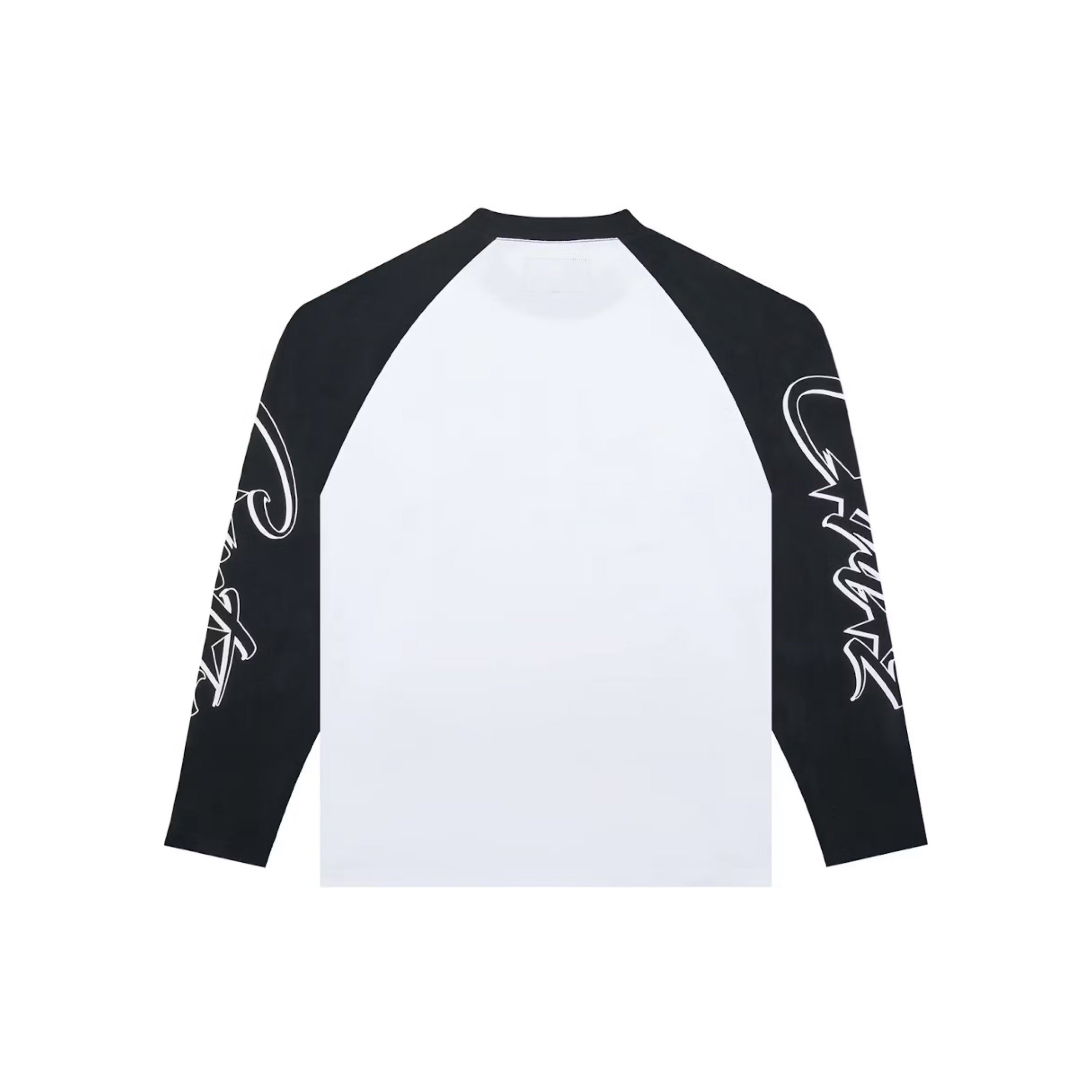 Corteiz Allstarz Raglan LS Tee (White & Black) – Crep Exclusive