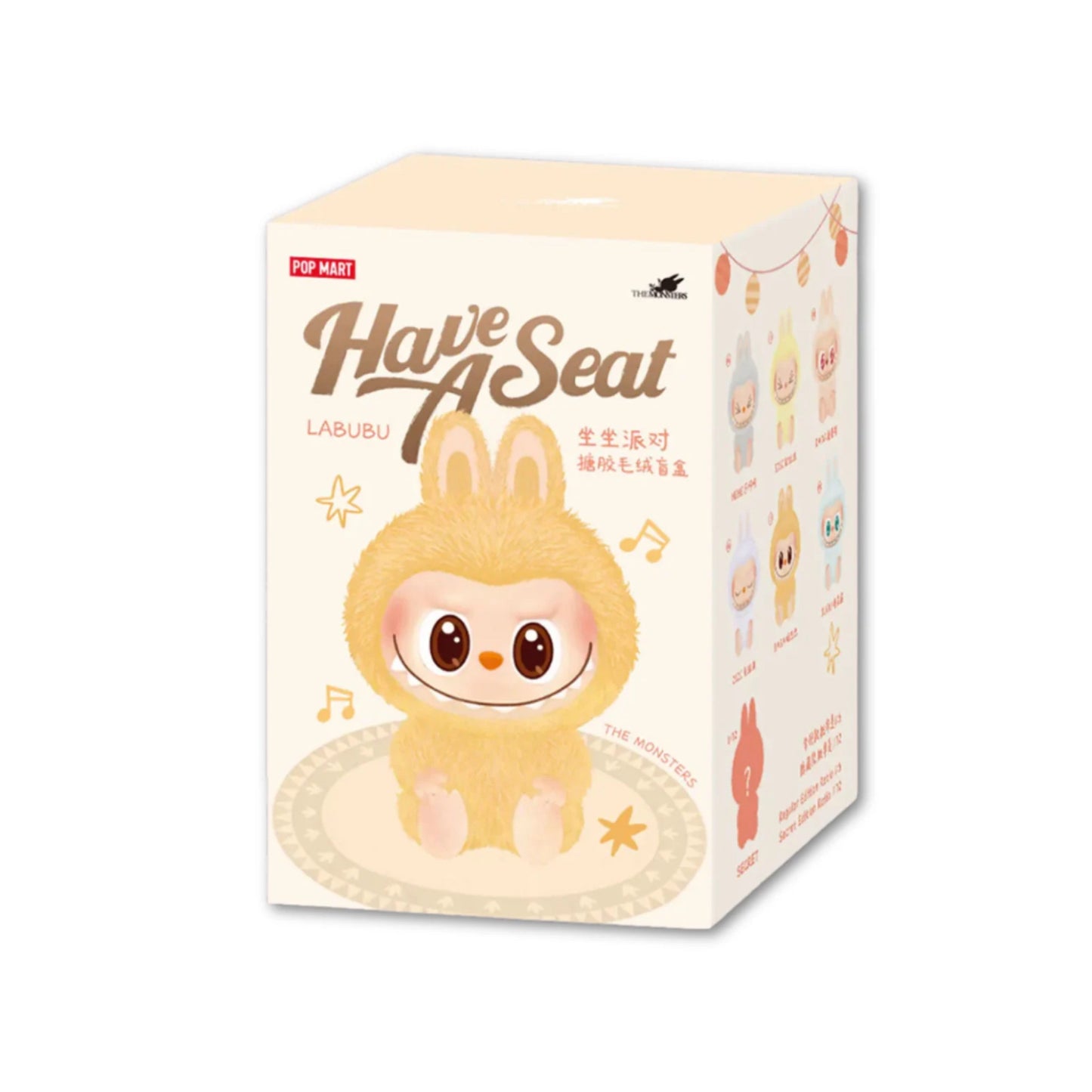 Pop Mart Labubu The Monsters ‘Have a Seat’ Series Vinyl Plush Pendant Single Blind Box