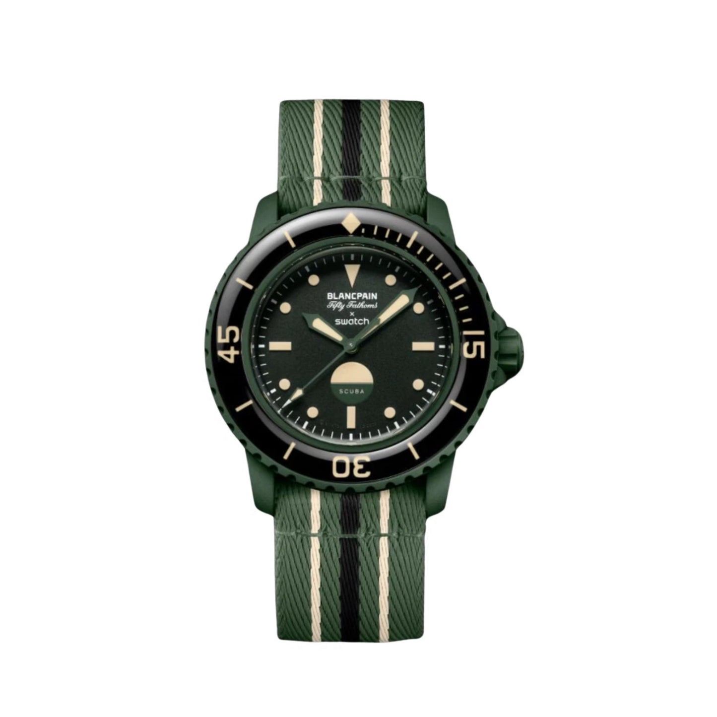 Swatch X Blancpain Scuba Fifty Fathoms Green Abyss (SO35G100)