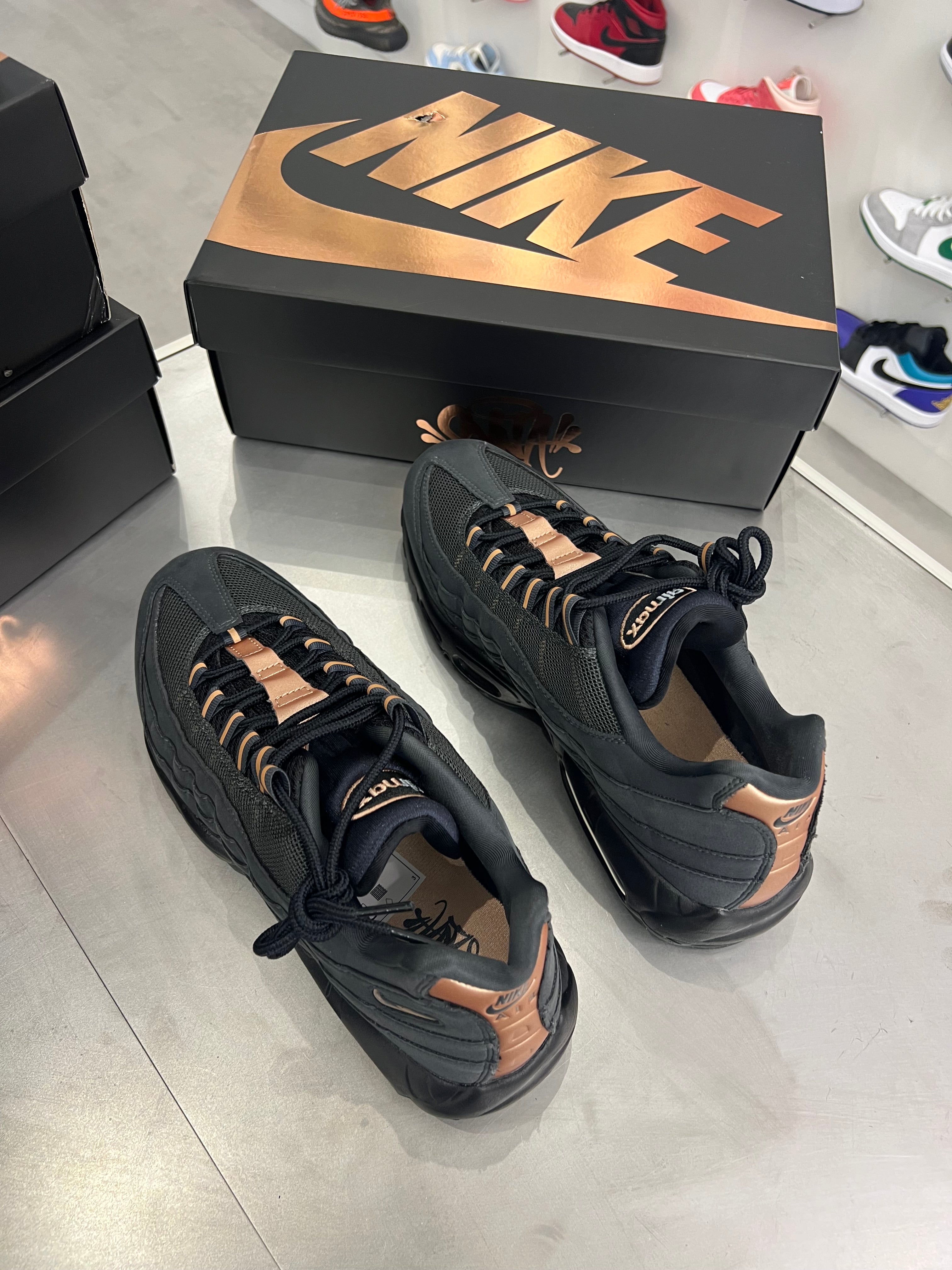 Nike Air Max 95 x Syna World x Central Cee Black Rose Gold Crep Exclusive