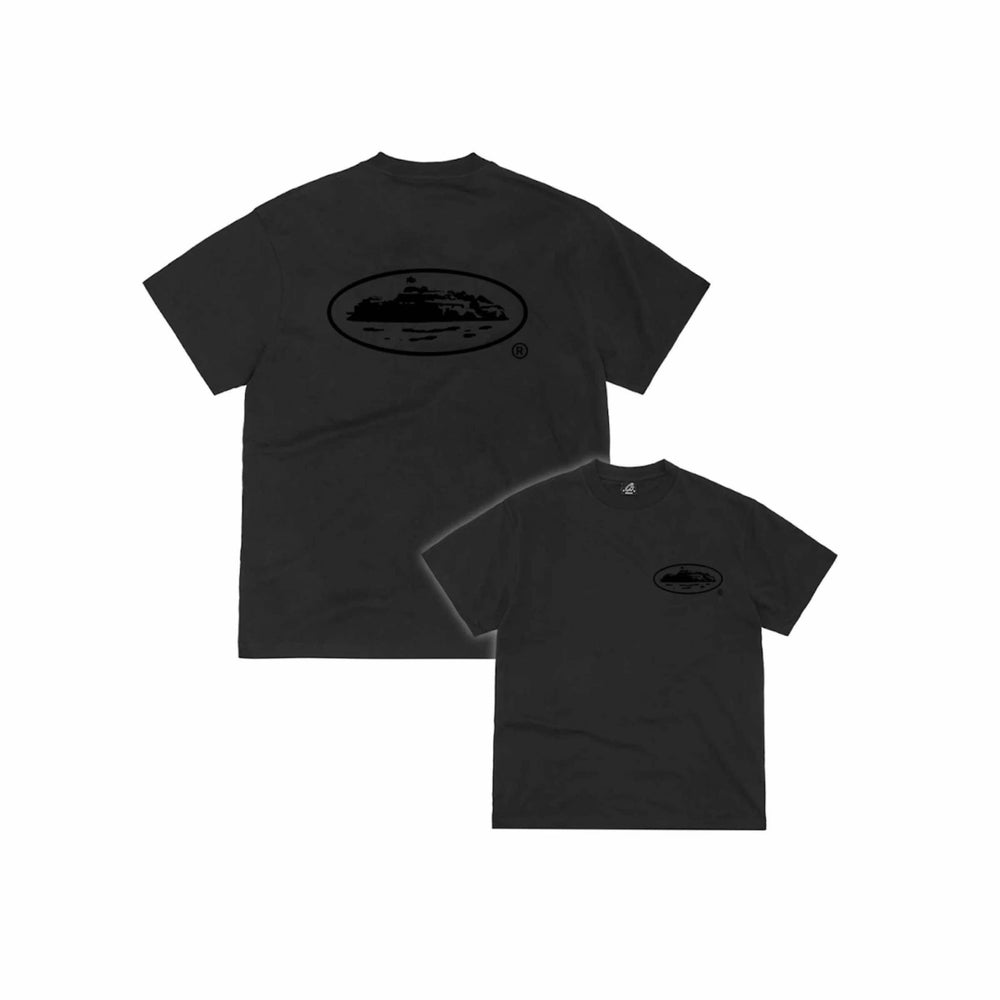 Corteiz OG Island Logo Tee Triple Black