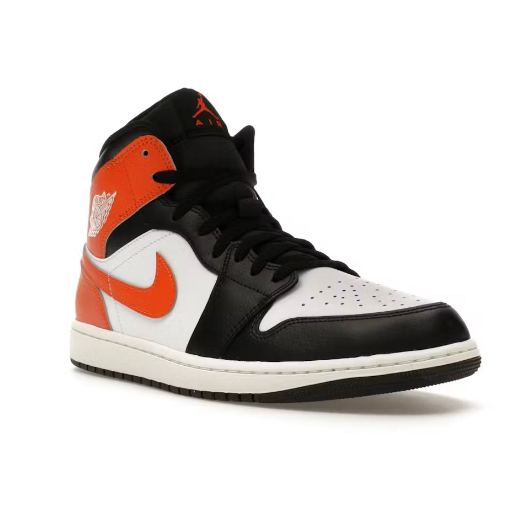 Nike Air Jordan 1 Mid Black Toe Starfish