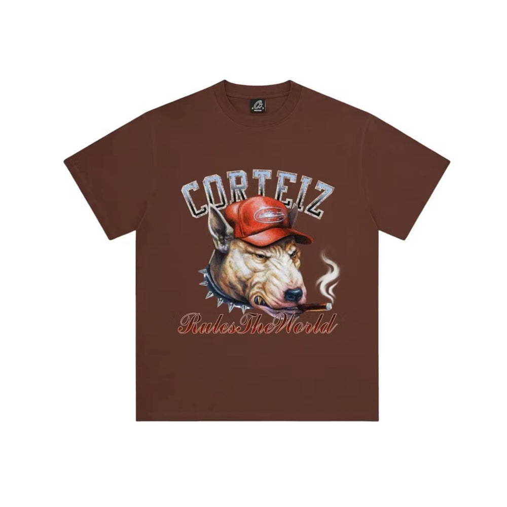 Corteiz Dog Pound Tee Brown