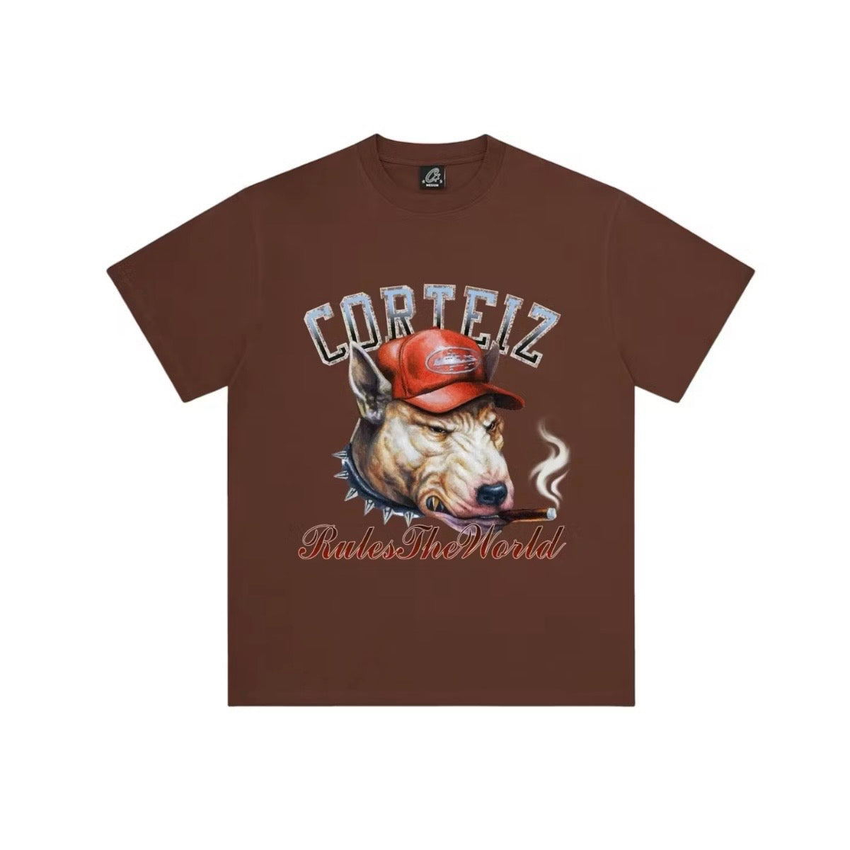Corteiz Dog Pound Tee Brown