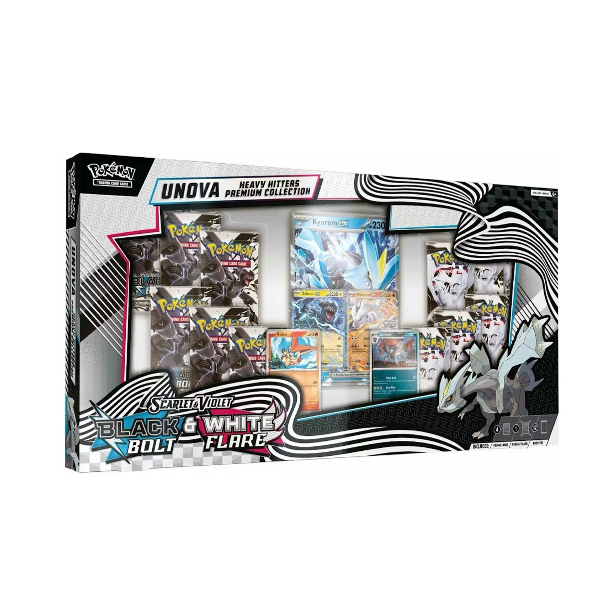 Pokémon Scarlet & Violet Black Bolt & White Flare Unova Heavy Hitters Premium Collection (Costco Exclusive)