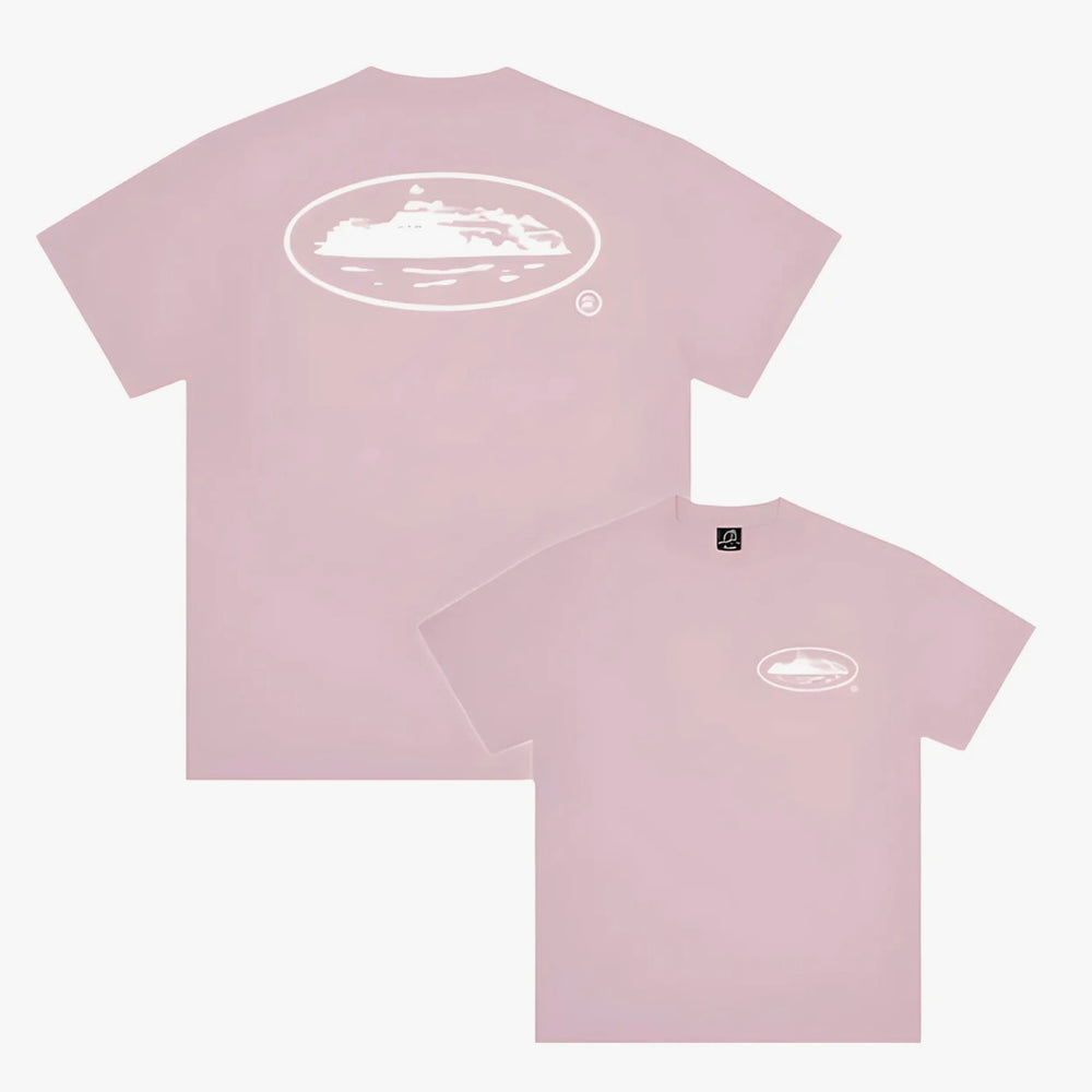 Corteiz OG Island Logo Tee Baby Pink