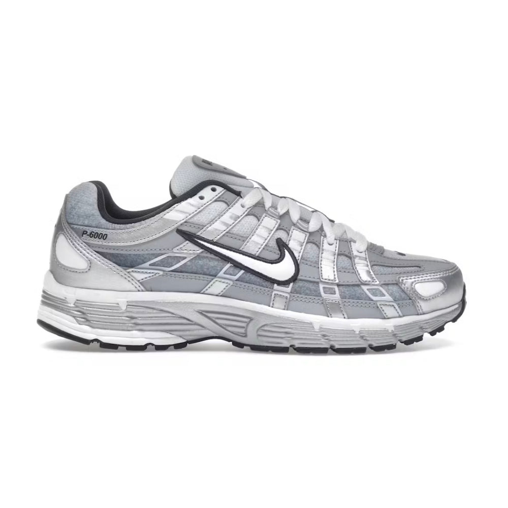 Nike P-6000 Metallic Silver Summit White-Wolf Grey