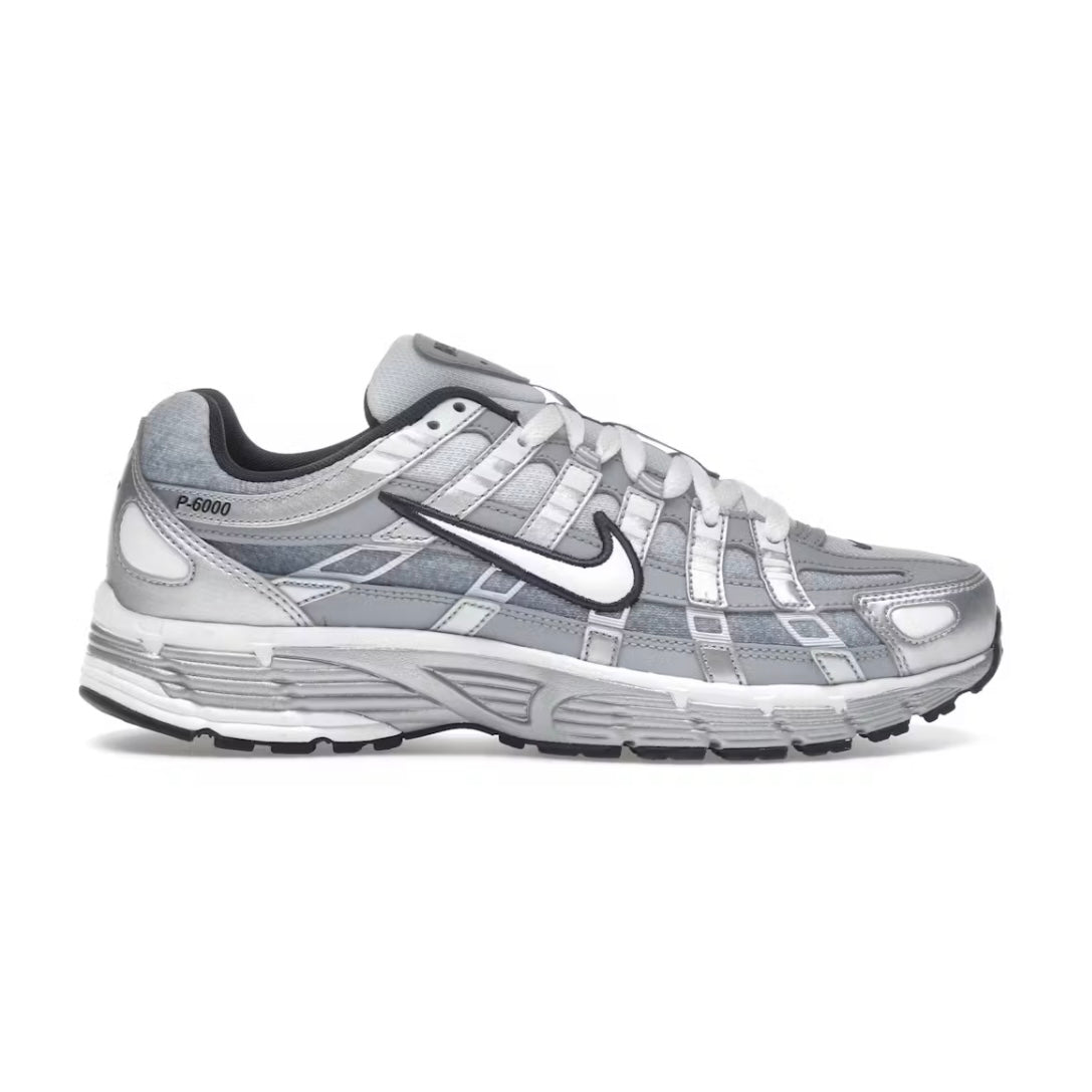 Nike P-6000 Metallic Silver Summit White-Wolf Grey