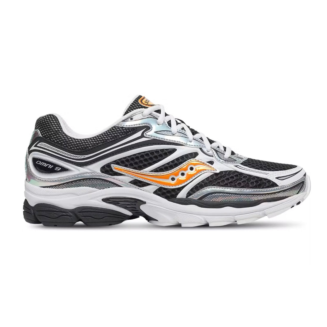 Saucony ProGrid Omni 9 Speed Shades White Black Orange