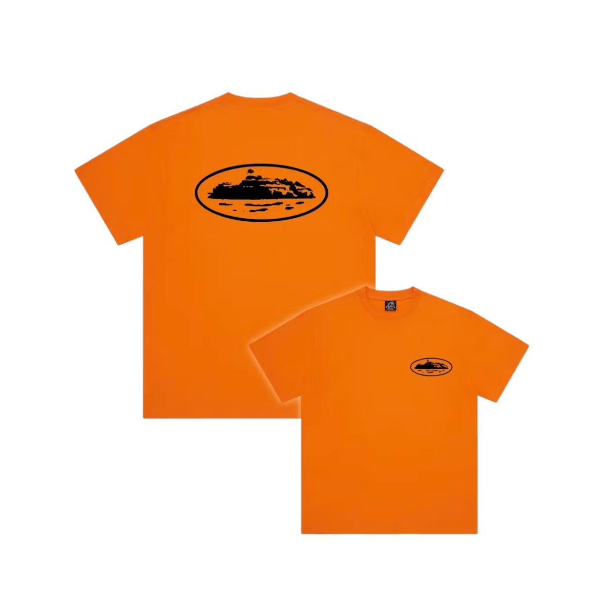 Corteiz OG Island Logo Tee Orange