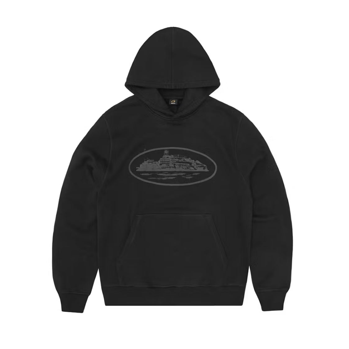 Corteiz Alcatraz Hoodie Triple Black