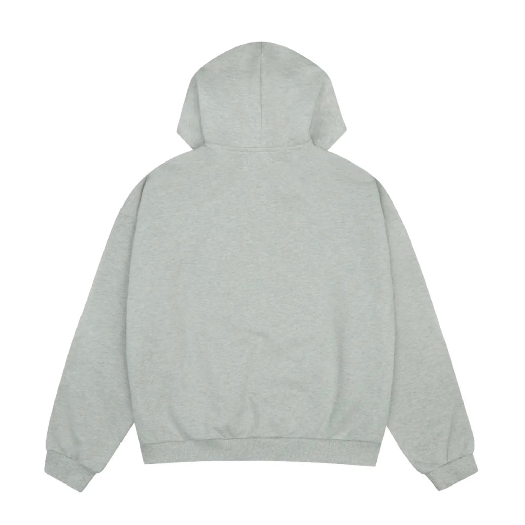 Broken Planet Market Ash Heather Grey Zip Up Hoodie