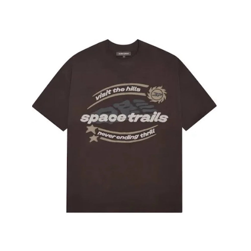 Broken Planet T-Shirt Space Trails (Mocha Brown)