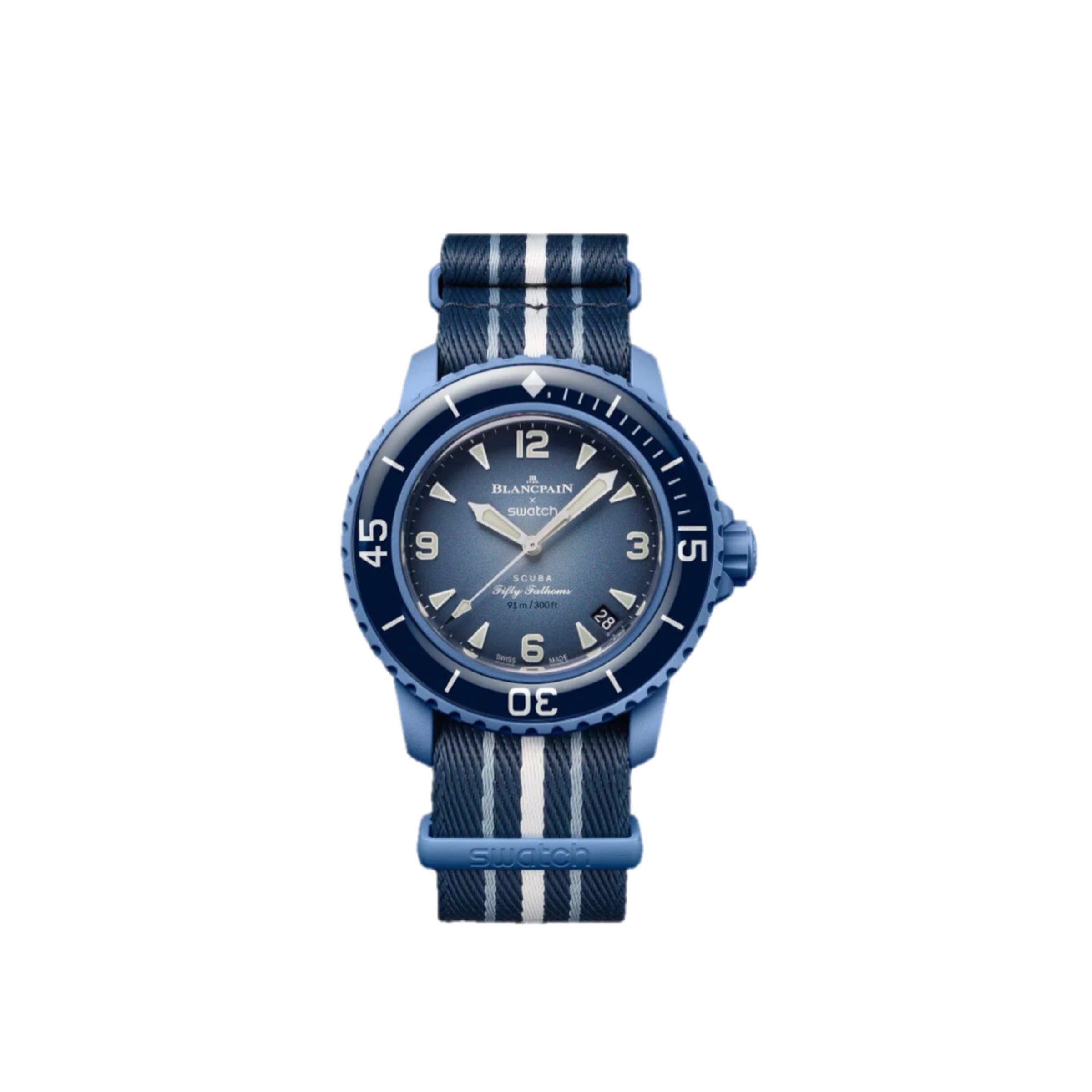 Swatch X Blancpain Scuba Fifty Fathoms Atlantic Ocean SO35A100