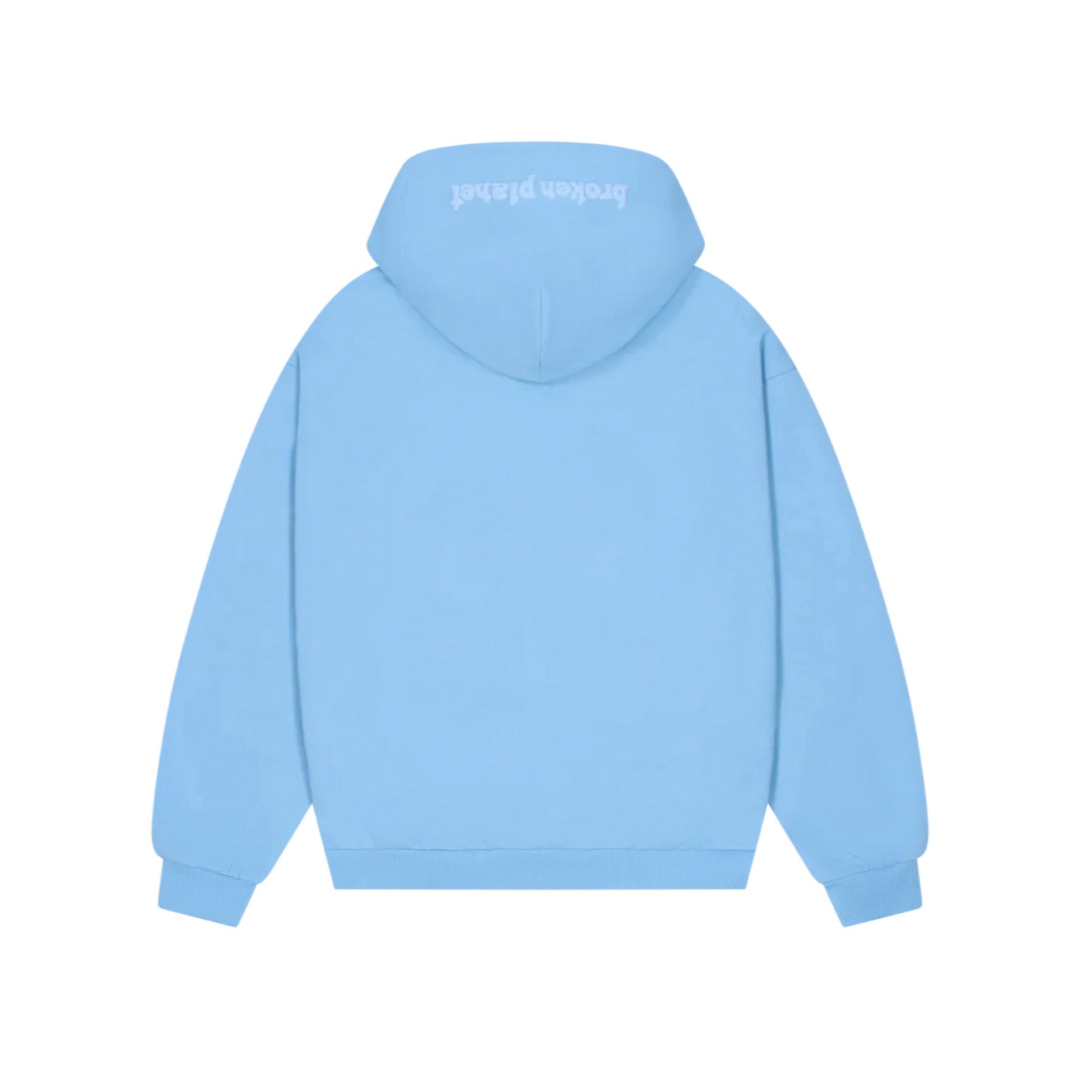 Broken Planet Zip Up Hoodie Sky Blue