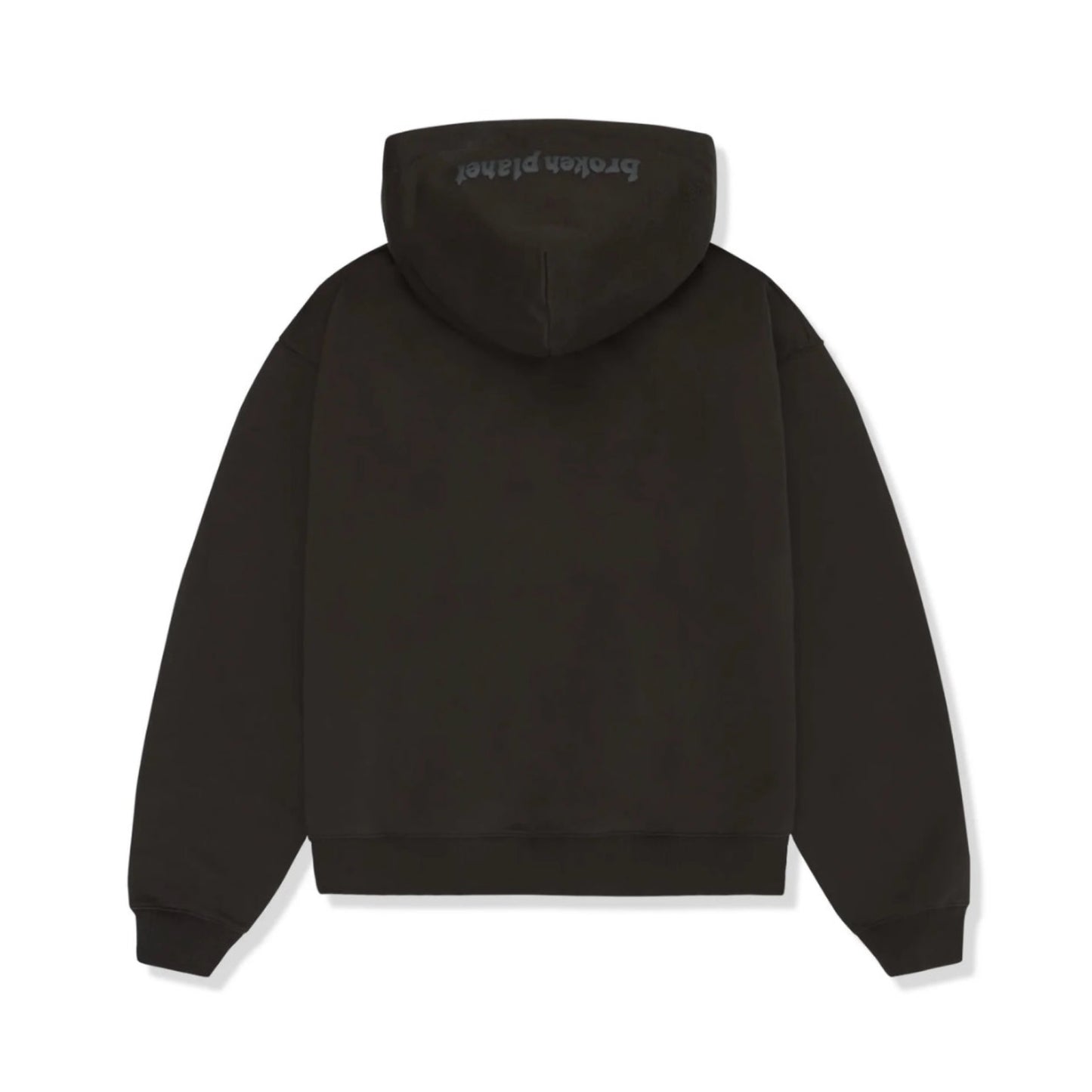 Broken Planet Zip Up Hoodie Midnight Black