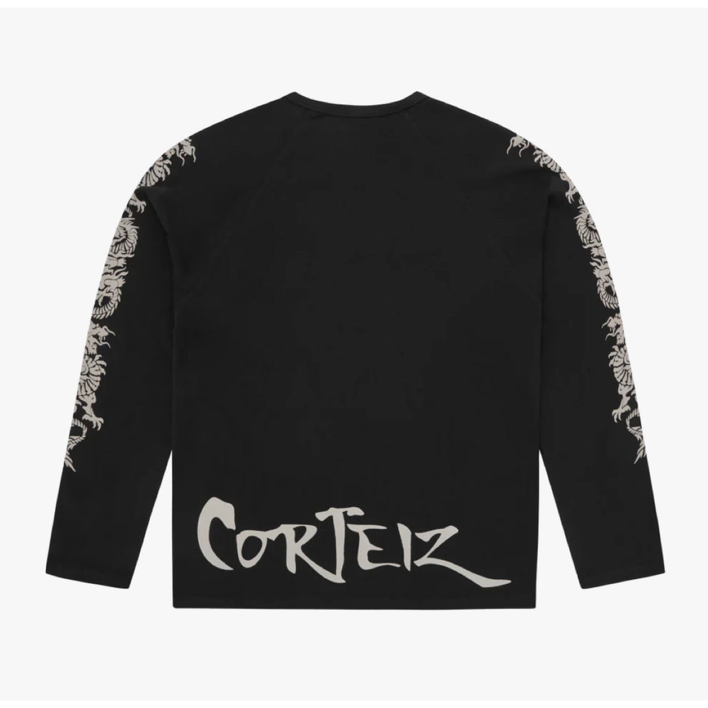Corteiz Dragon Ragan Longsleeve Black