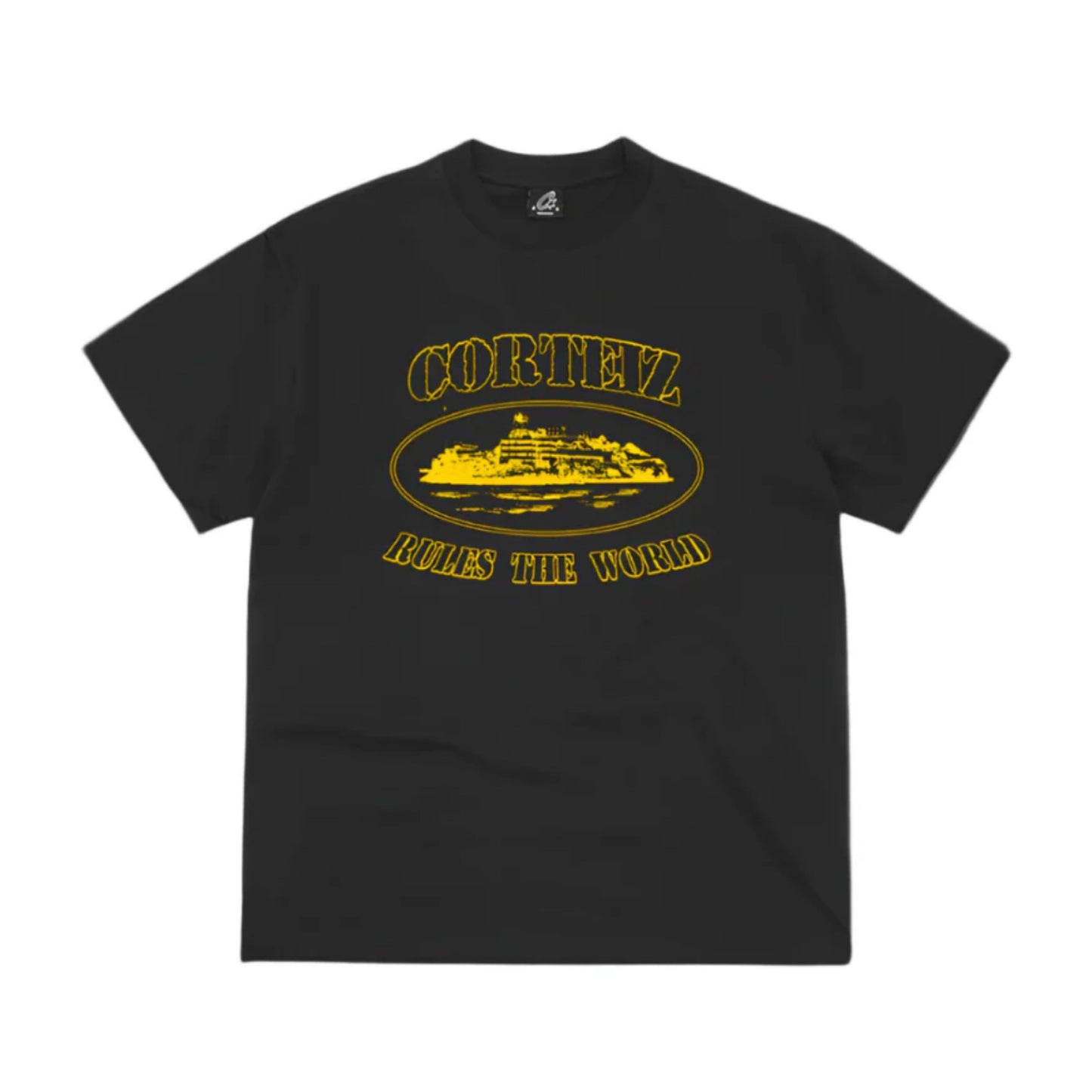 Corteiz Alcatraz Tee Black Yellow