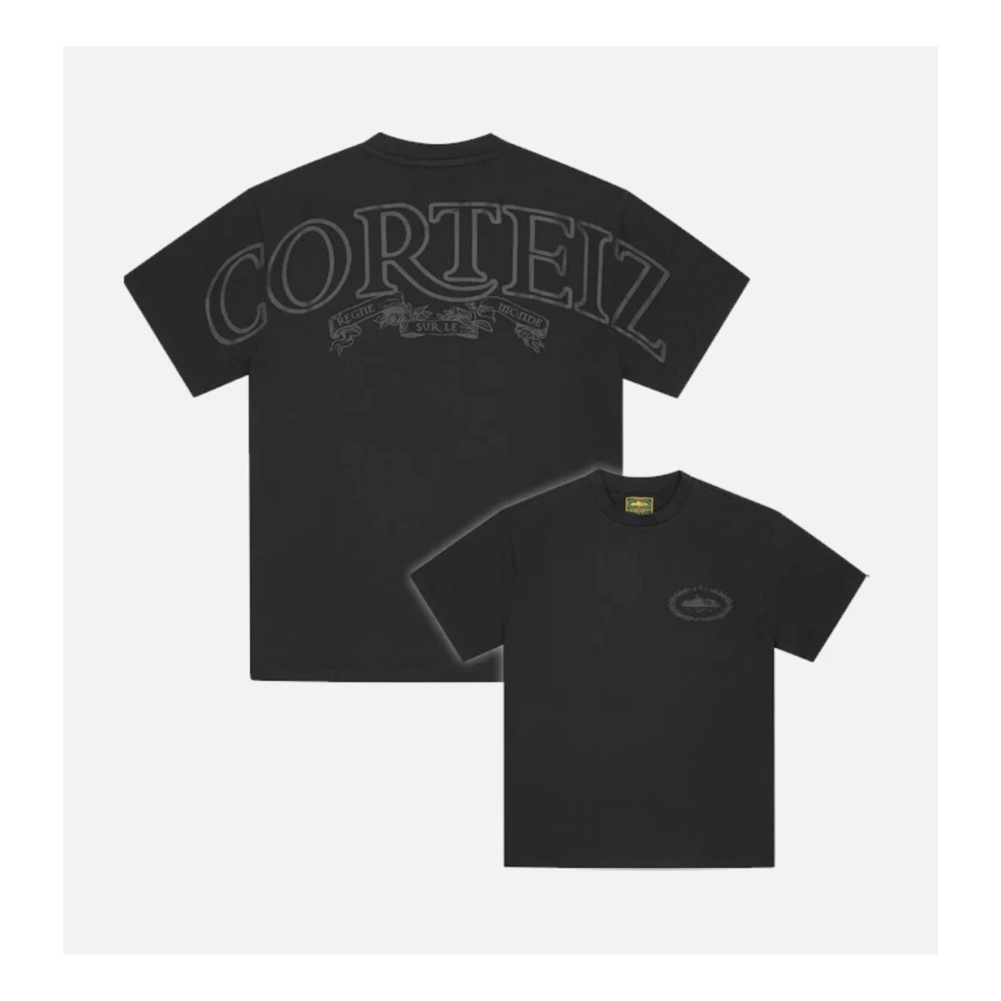 Corteiz Royale Heavyweight Tee Triple Black
