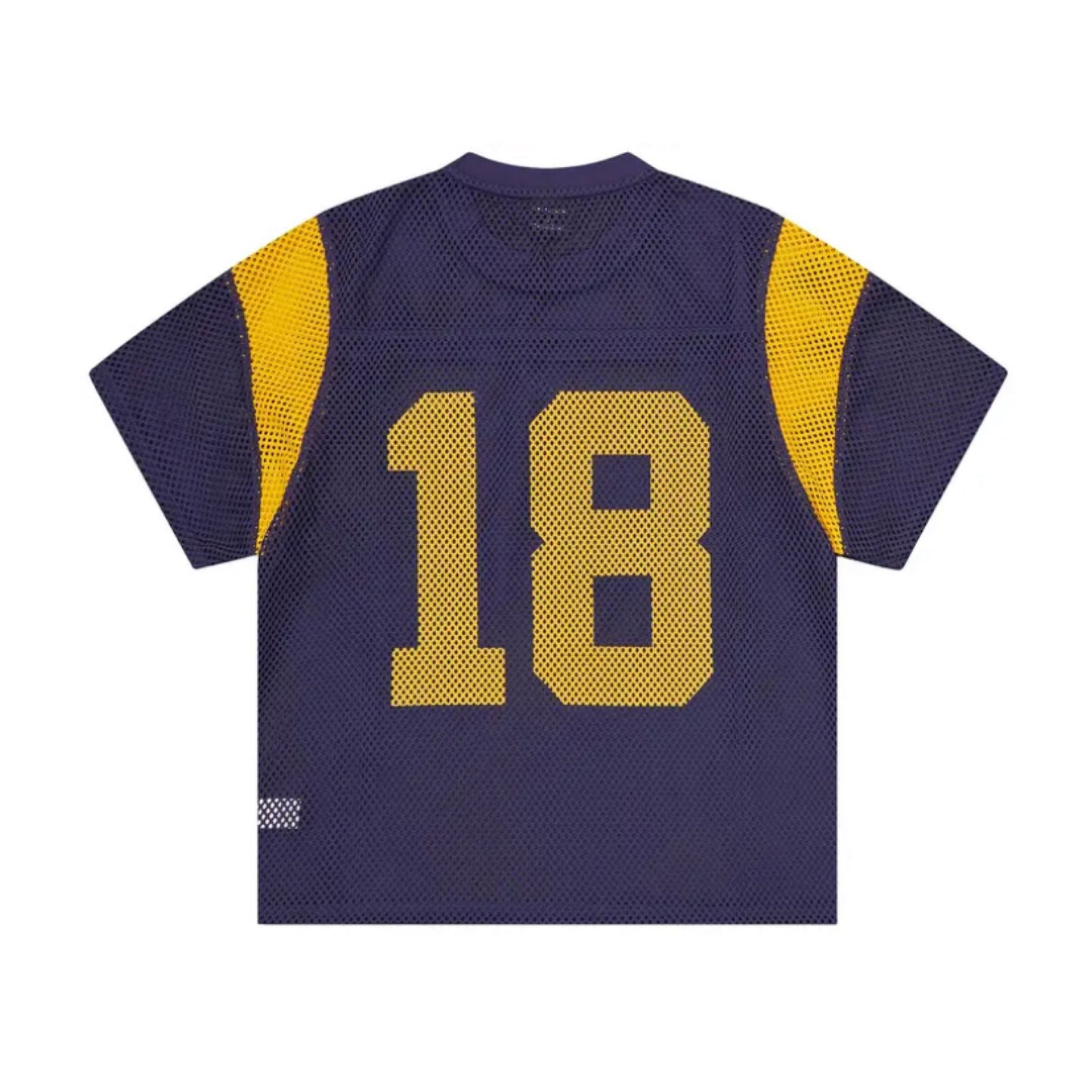 Corteiz Open Mesh Panel Jersey Navy/Yellow