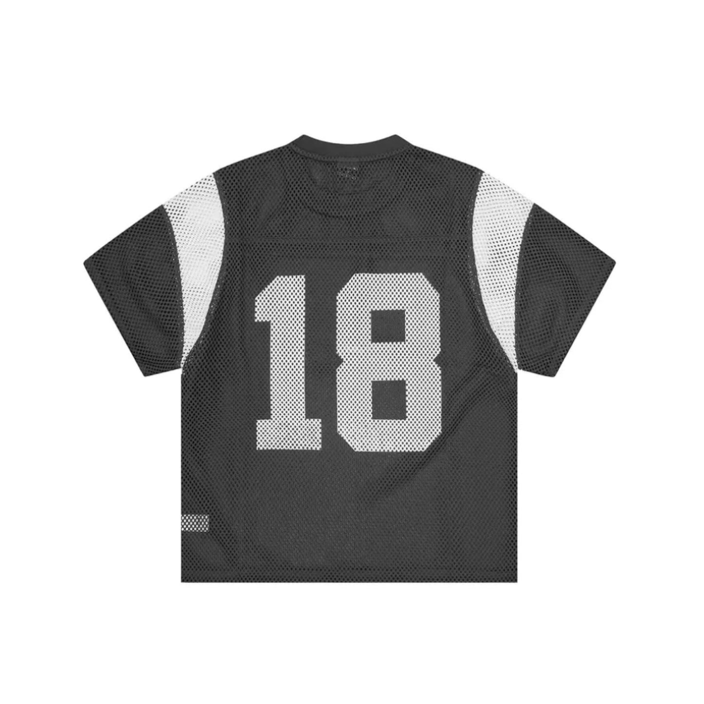 Corteiz Open Mesh Panel Jersey Black/White
