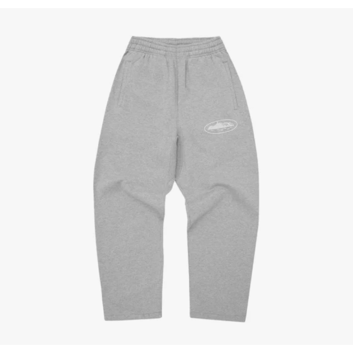 Corteiz Island Puff Print Sweatpants Heather Grey