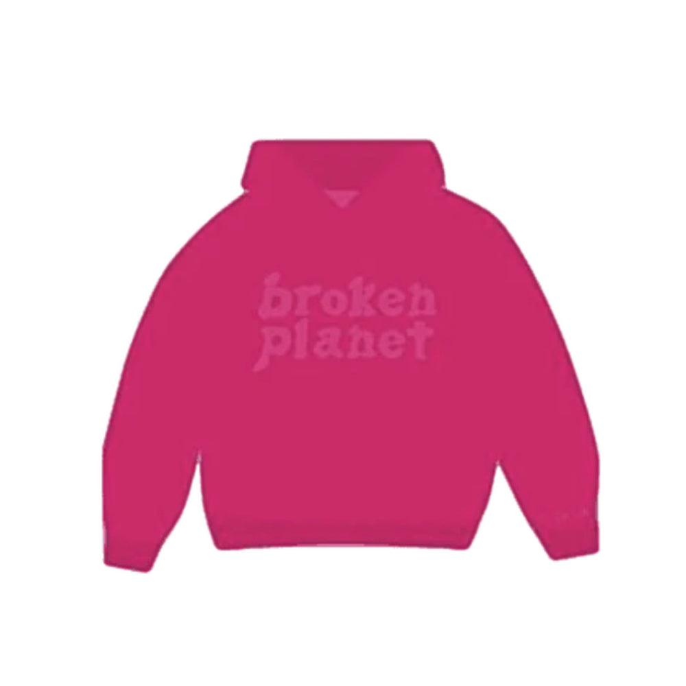 Broken Planet Fuchsia Pink Hoodie