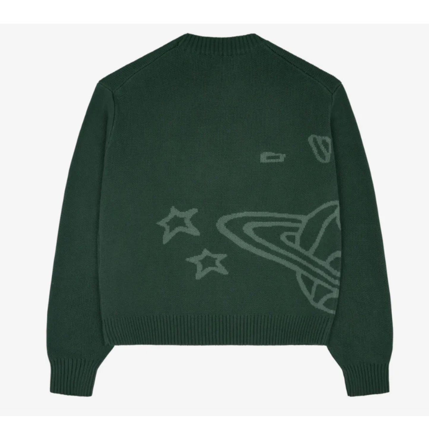 Broken Planet Knit Sweater Forest Green