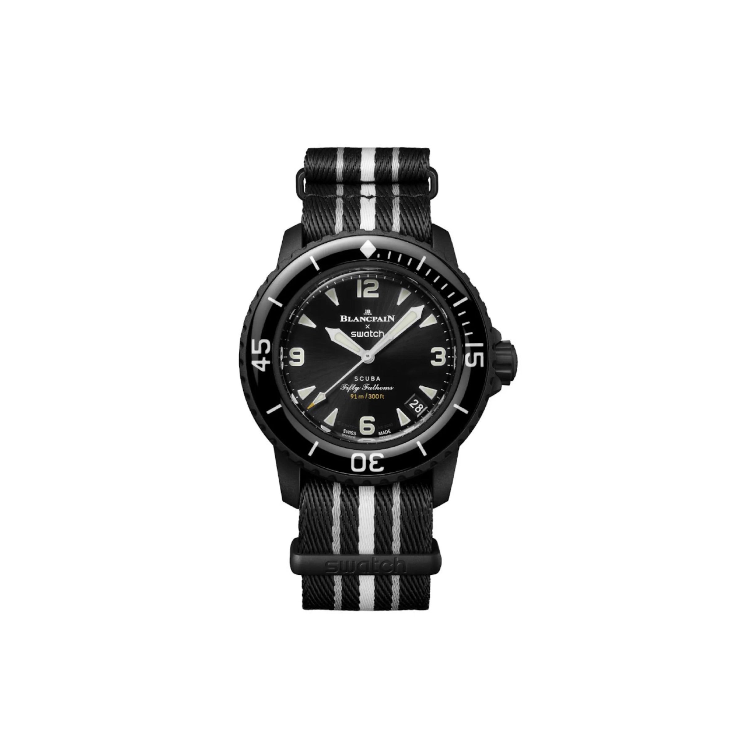 Swatch X Blancpain Scuba Fifty Fathoms Ocean of Storms (SO35B400