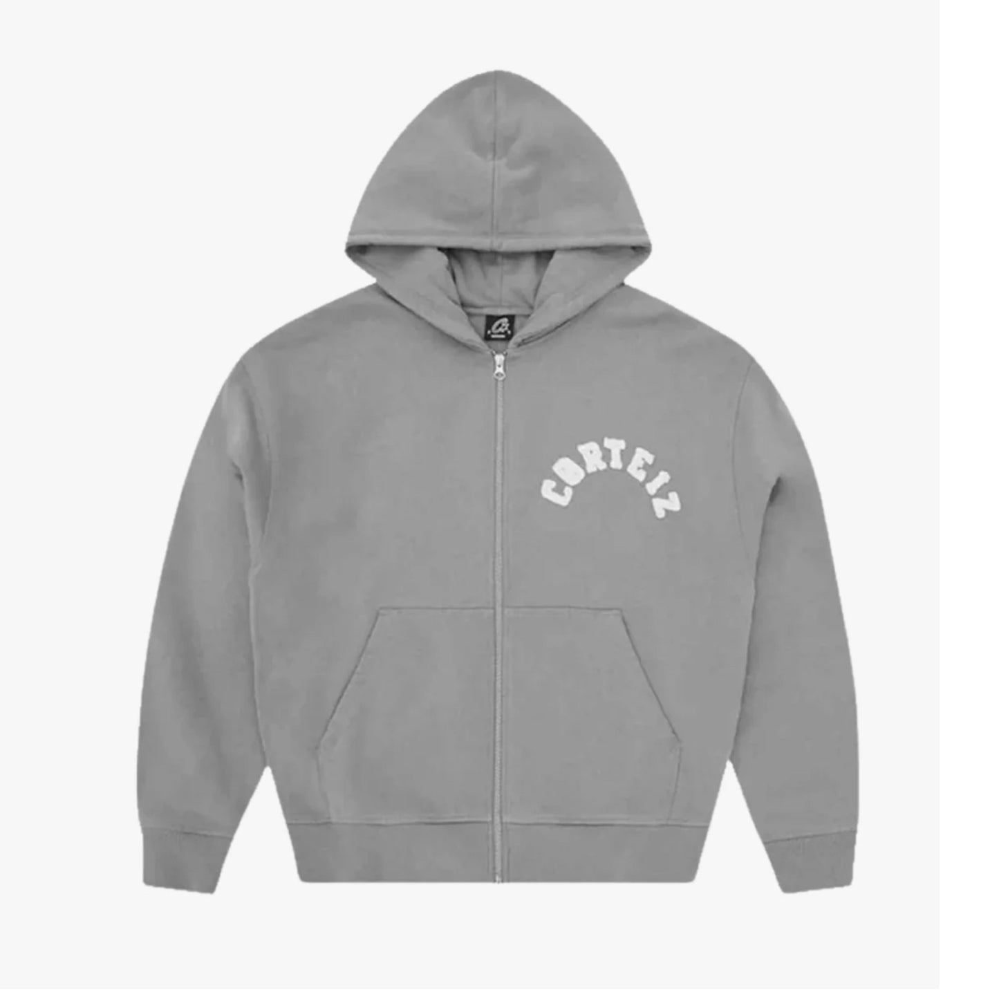 Corteiz Colly Arch Zip Hoodie & Bottoms Pewter Grey