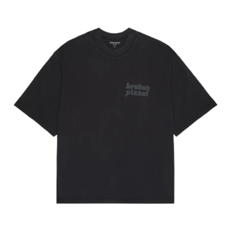 Broken Planet Basics T Shirt Washed Midnight Black