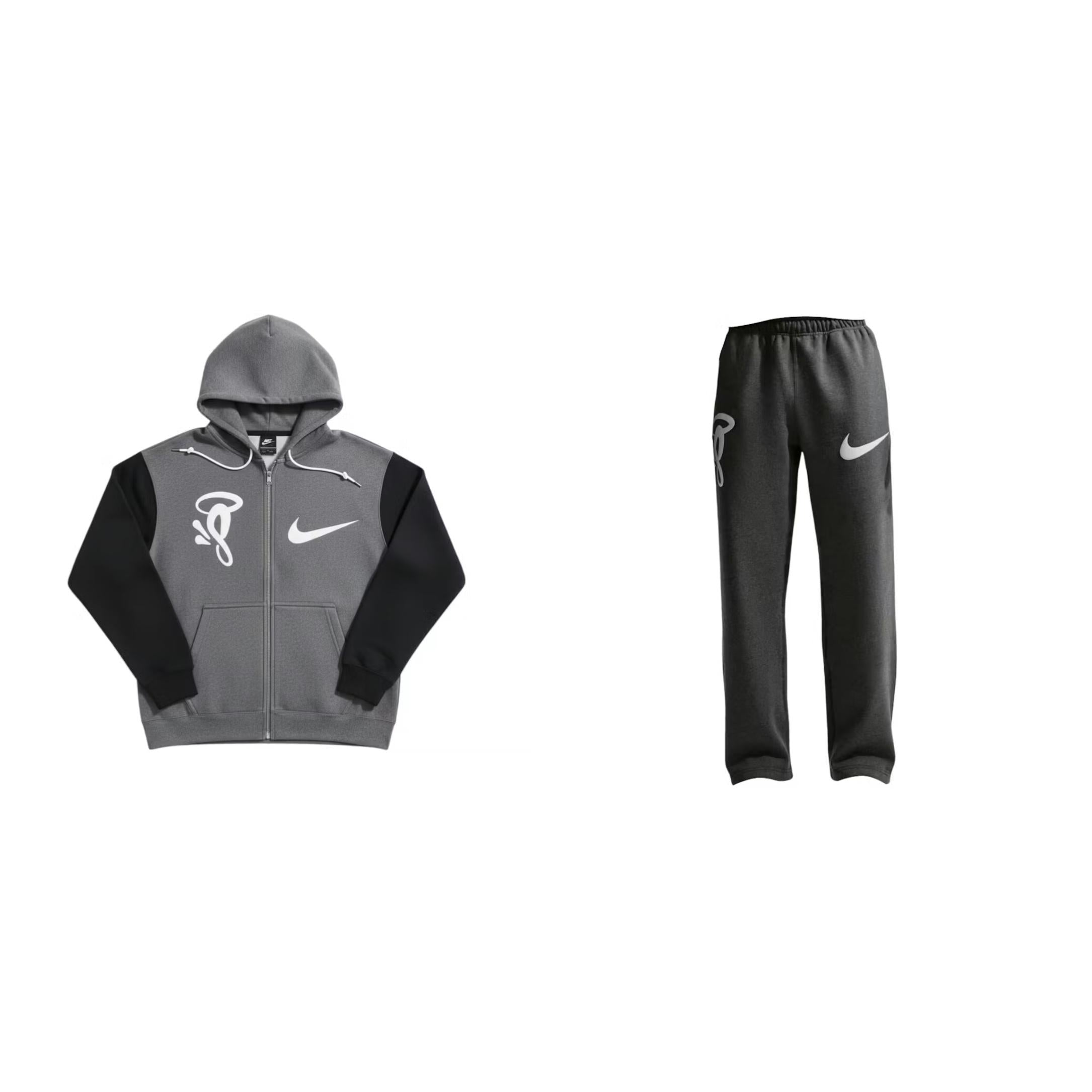 Nike x Syna World x Central Cee Solo Swoosh Fleece Tracksuit Grey