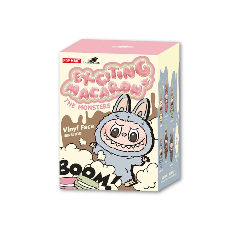 Pop Mart Labubu The Monsters ‘Tasty Macarons’ Series Vinyl Face Pendant Single Blind Box