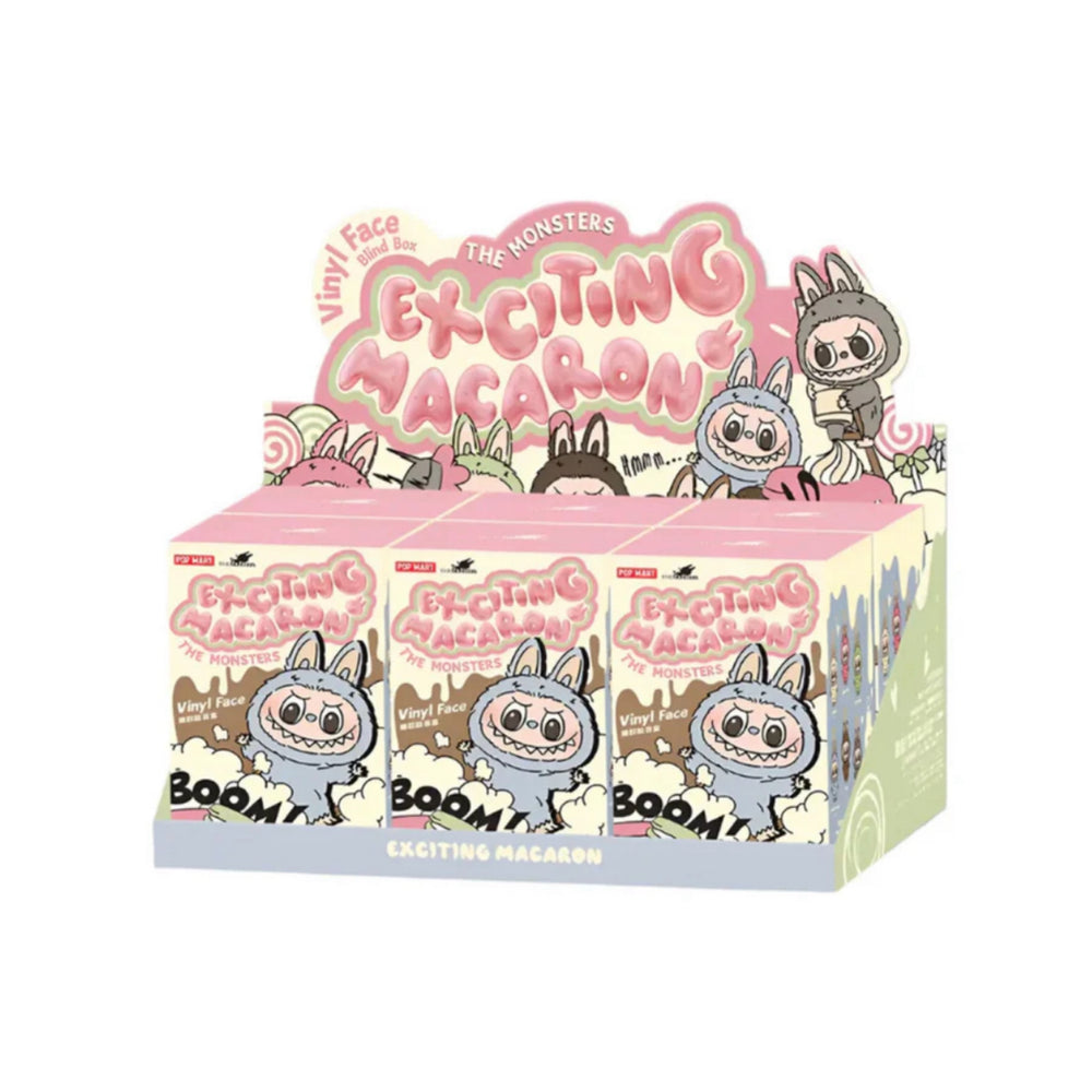 Pop Mart Labubu The Monsters ‘Tasty Macarons’ Series Vinyl Face Pendant Sealed Case (6 Blind Box’s)