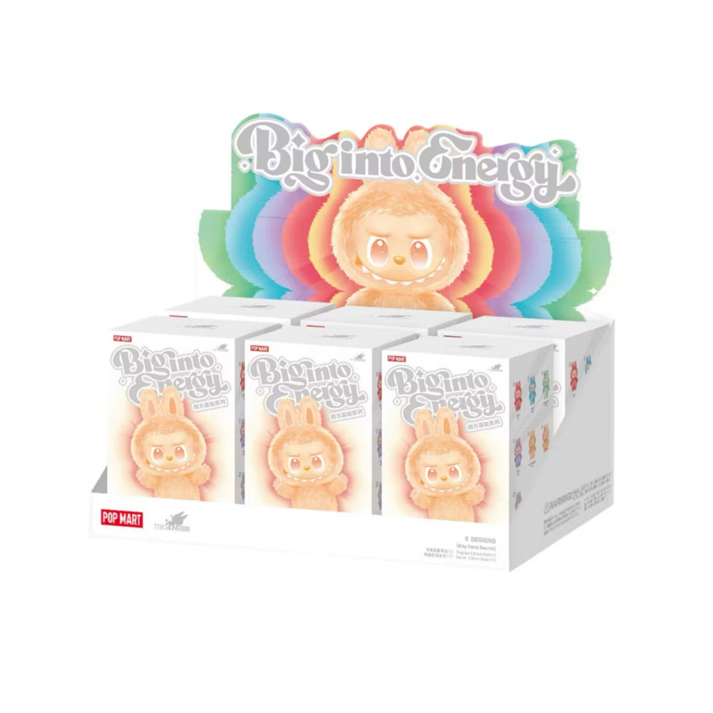 Pop Mart Labubu The Monsters ‘Big Into Energy’ Series Vinyl Plush Pendant Sealed Case (6 Blind Box)